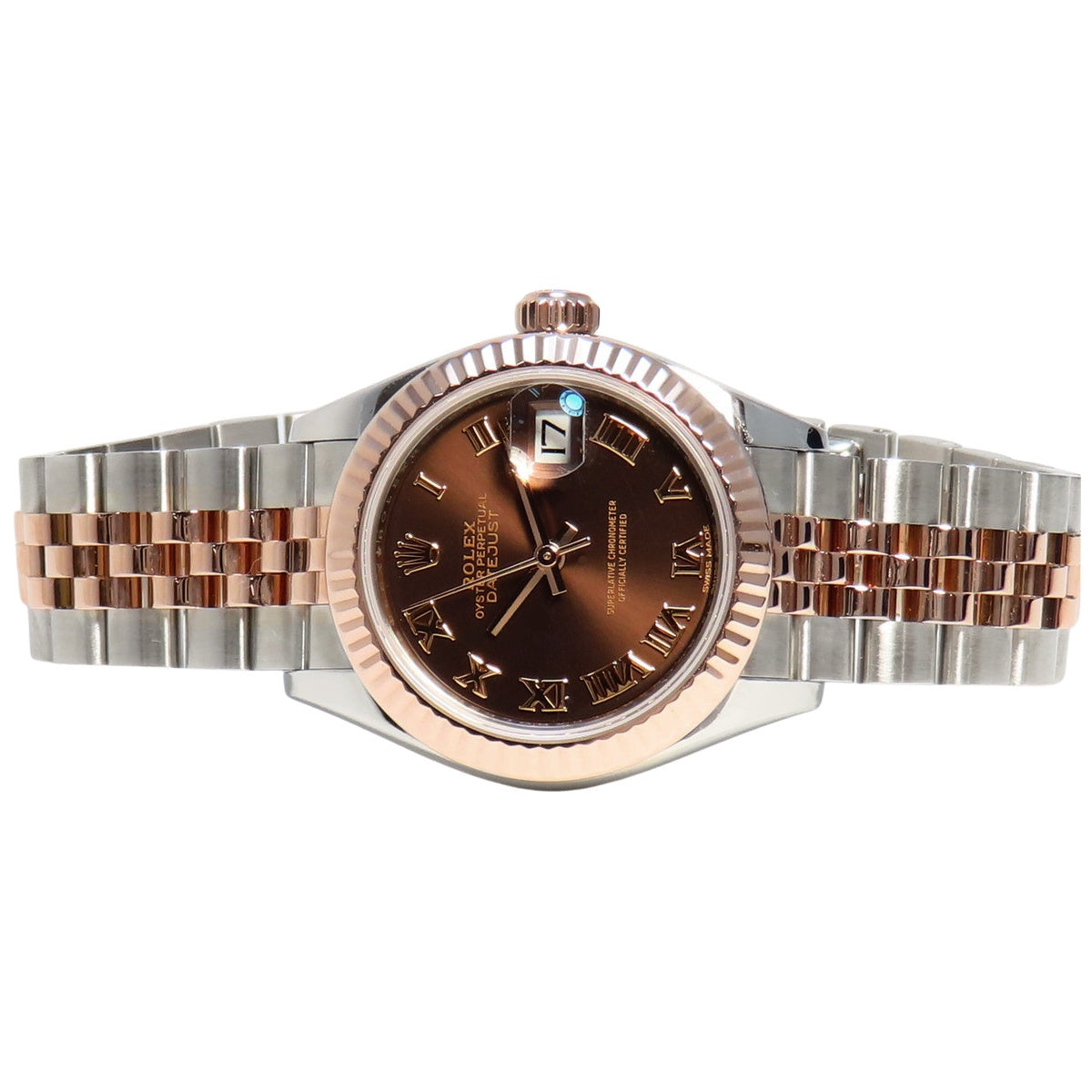 デイトジャスト28 279171 PG/SS チョコレートローマ 自動巻き