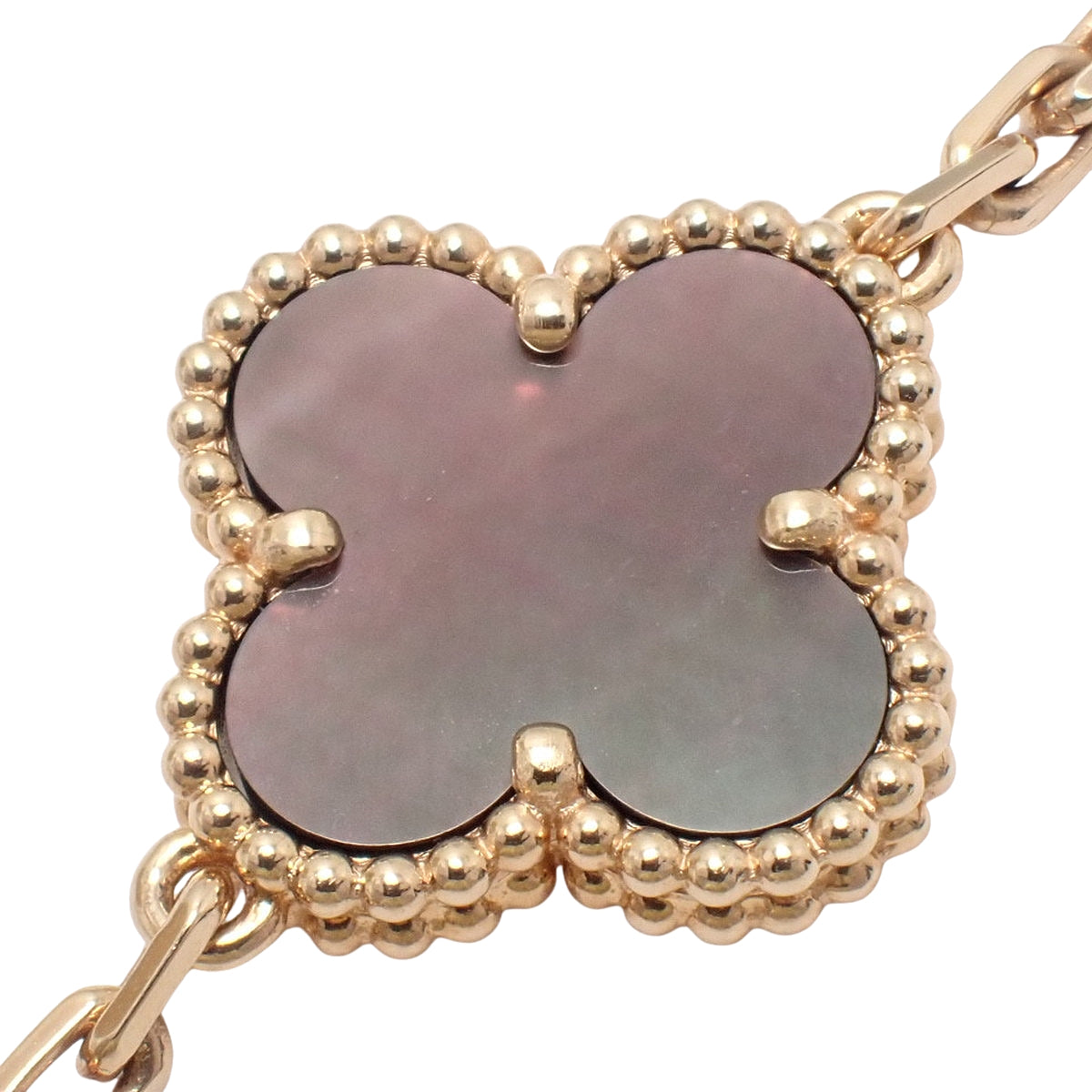 ヴィンテージアルハンブラ ロングネックレス 20モチーフ K18PG 53.2g