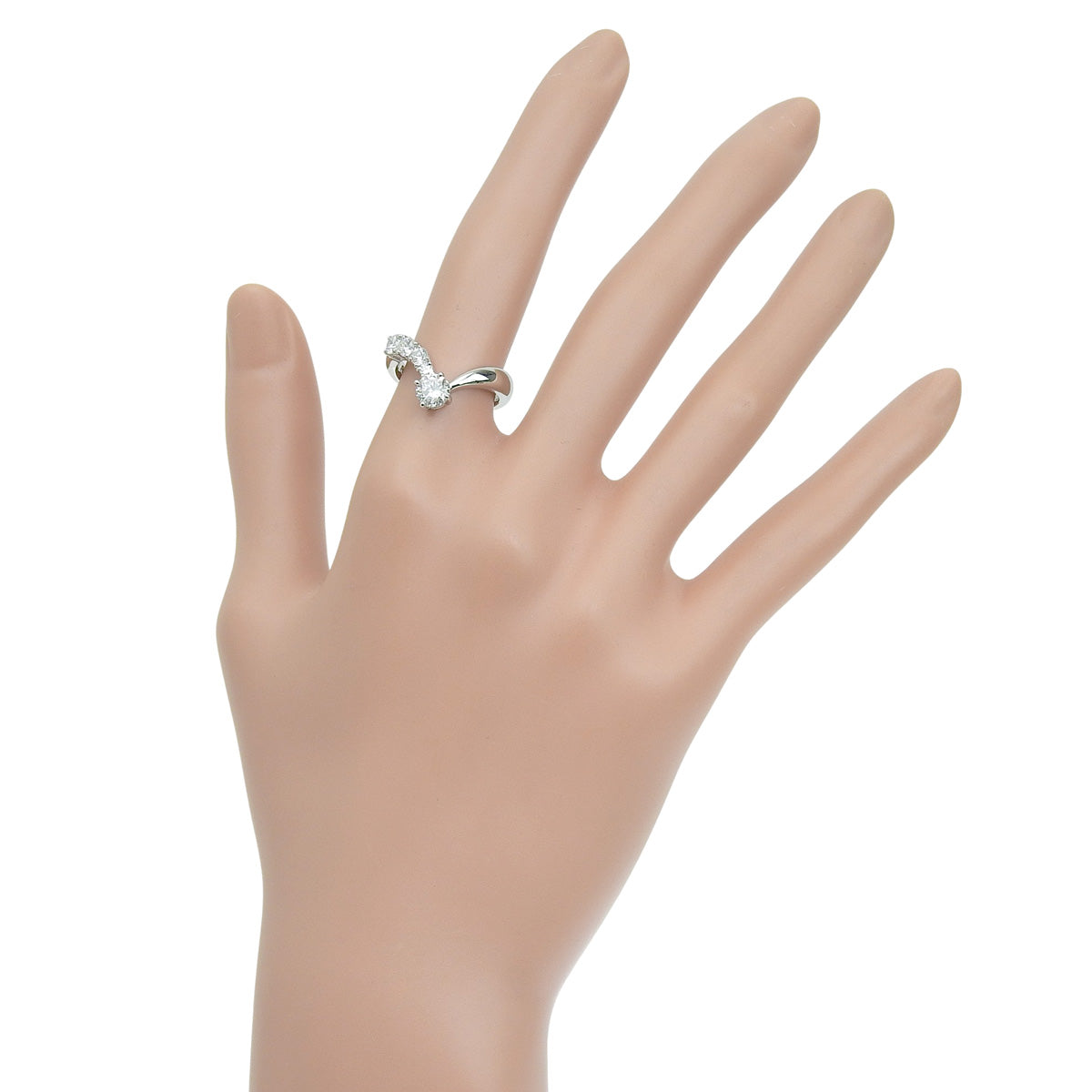Diamond Ring D0.55,0.45 Platinum Pt900