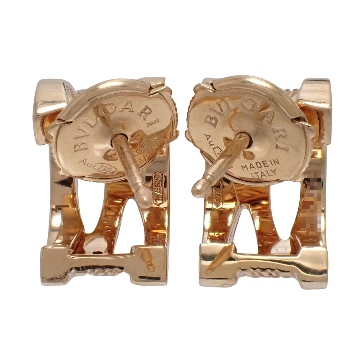 B.zero1 Legend Earrings Diamond K18PG 7.8g