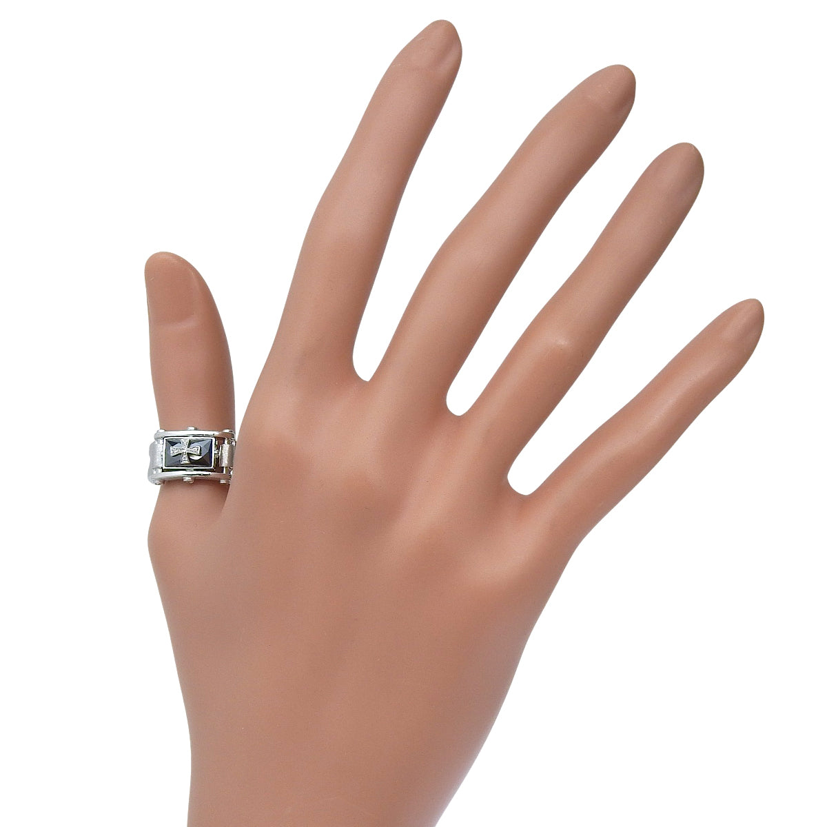 クロス ダイヤモンドリング D0.12 ホワイトゴールド K18WG E-NO’S