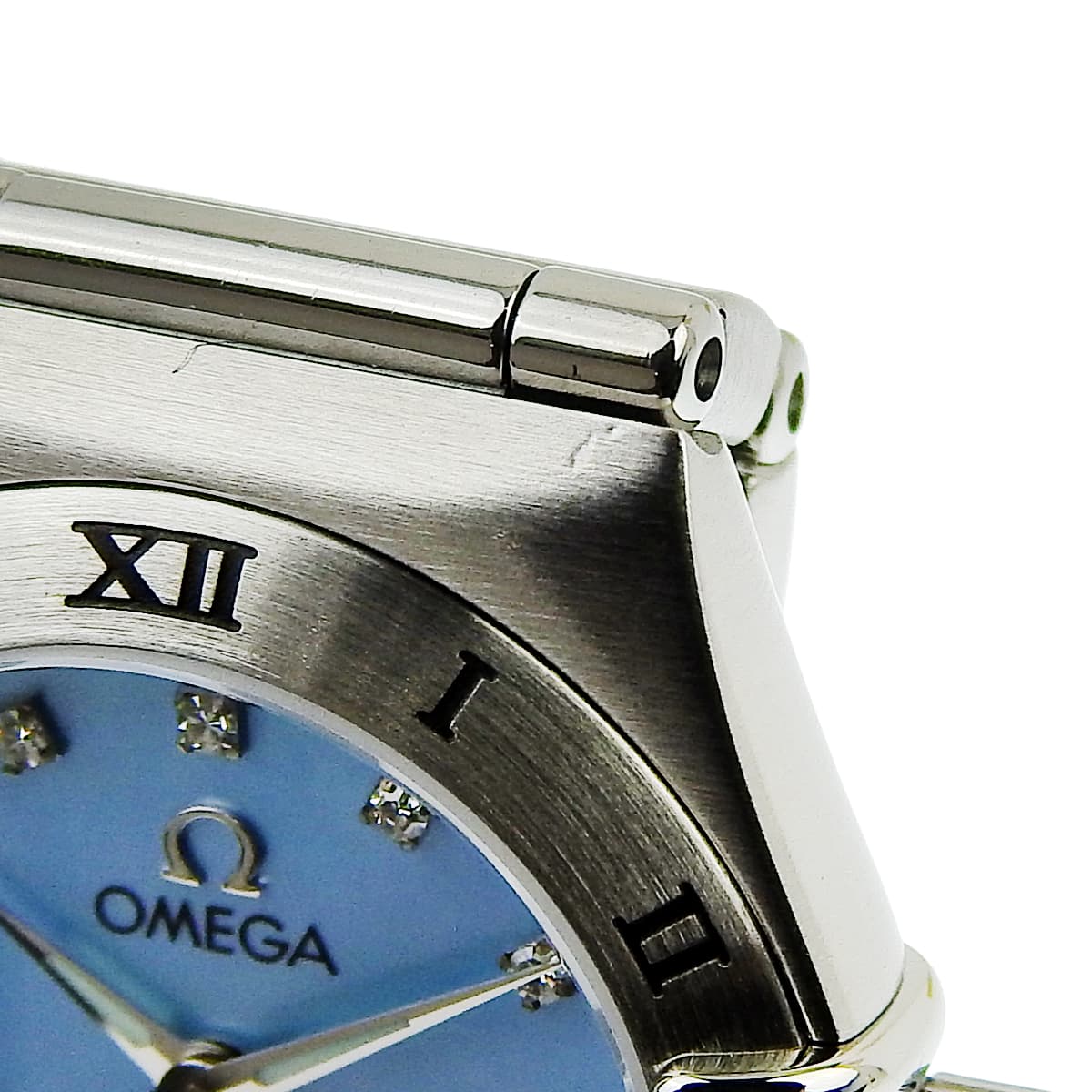 Constellation 1566.86 SS 12PD Fancy Mother-of-Pearl Dial Light Blue Quartz Women's