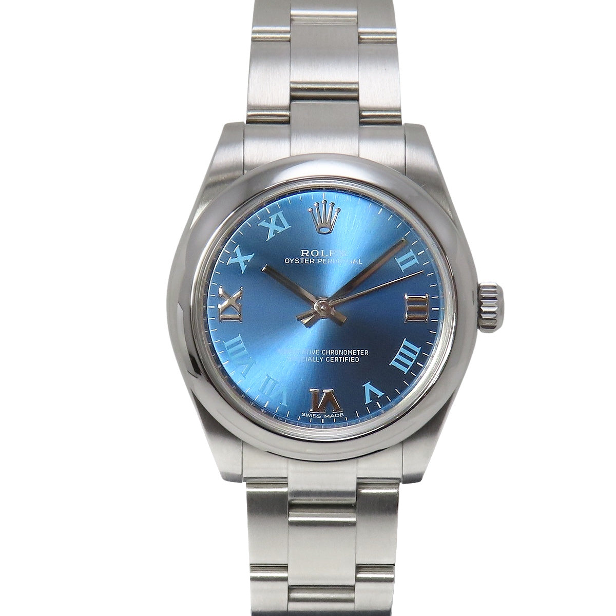 オイスターパーペチュアル31 177200 SS ランダム番 アズーロブルー 自動巻き レディース