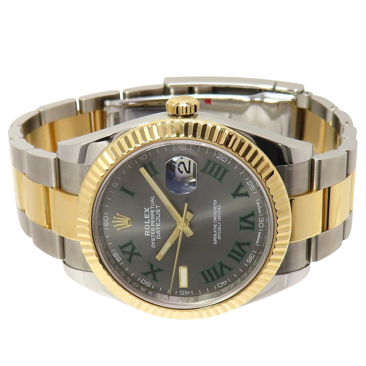 Datejust 41 126333 YG/SS 石板灰罗马数字自动男士腕表