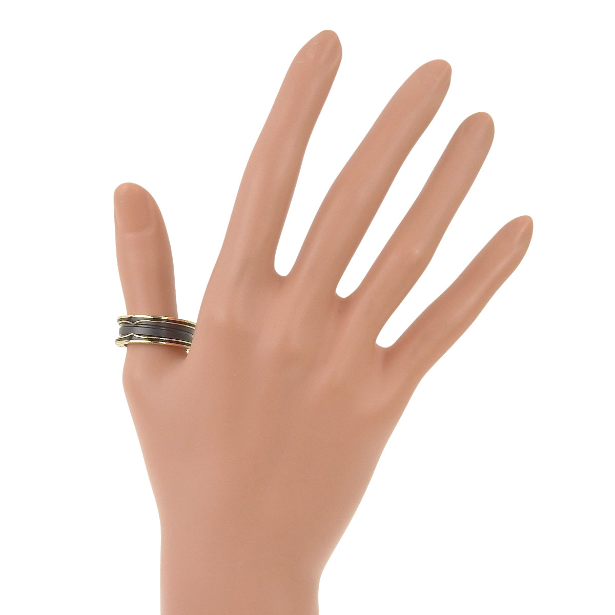 ビー・ゼロワン リング ピンクゴールド K18PG セラミック CE