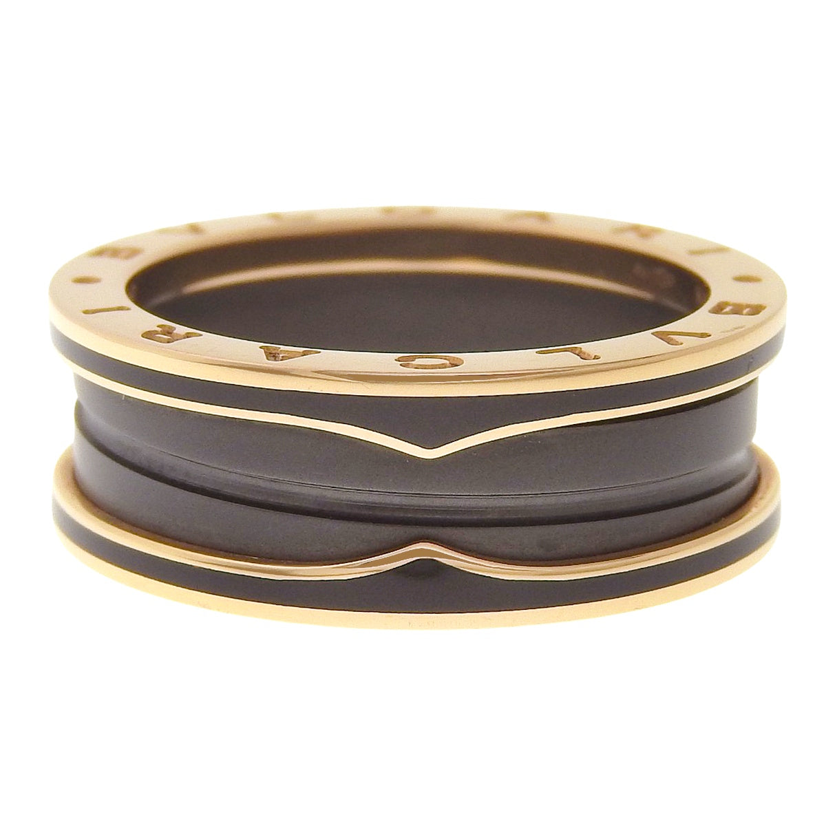 ビー・ゼロワン リング ピンクゴールド K18PG セラミック CE