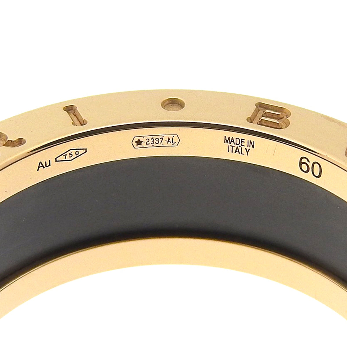 ビー・ゼロワン リング ピンクゴールド K18PG セラミック CE