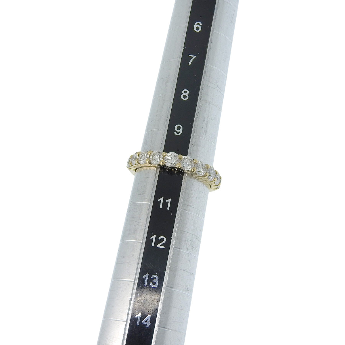 ハーフエタニティ ダイヤモンドリング D1.00 イエローゴールド K18YG