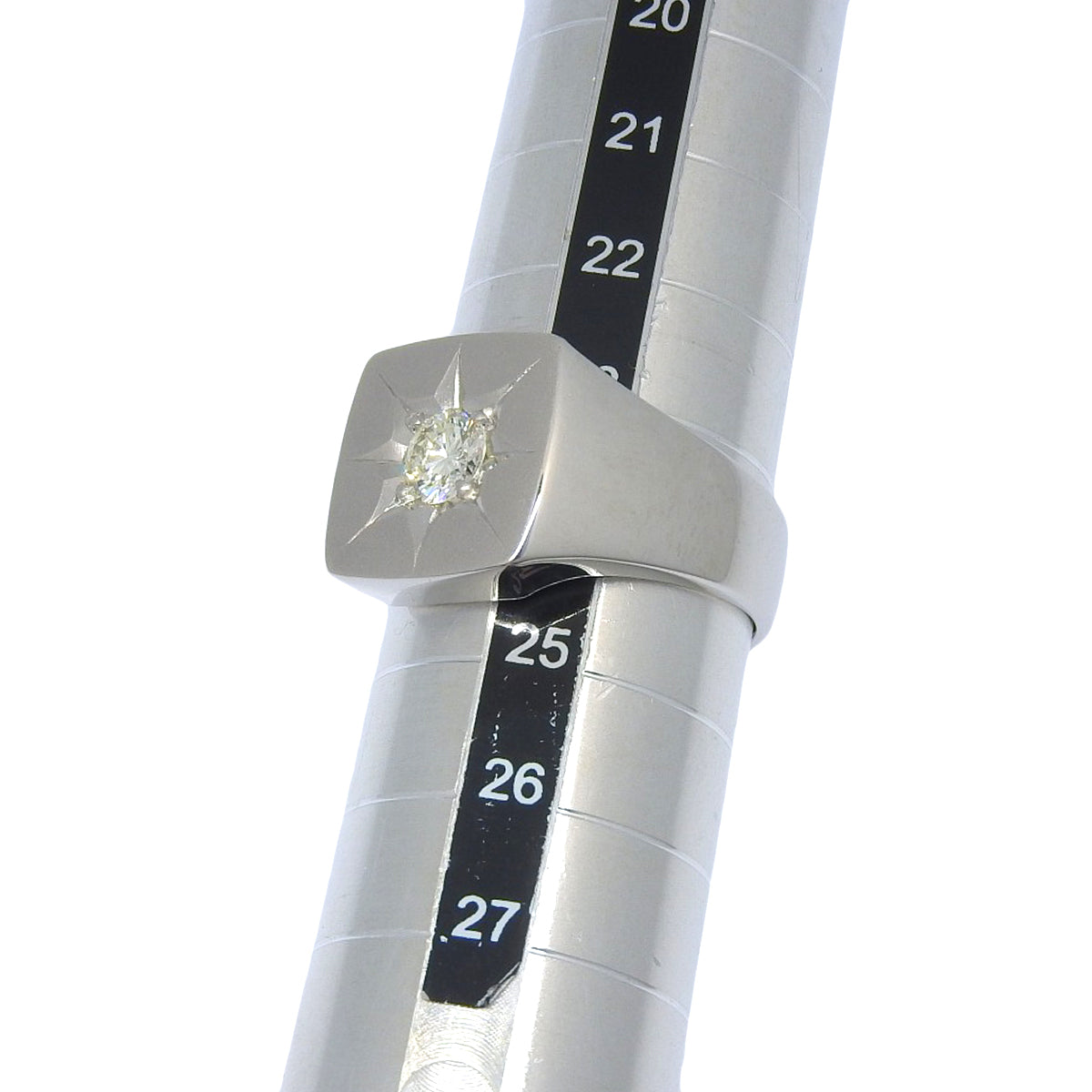 ダイヤモンド 印台 リング プラチナ Pt900