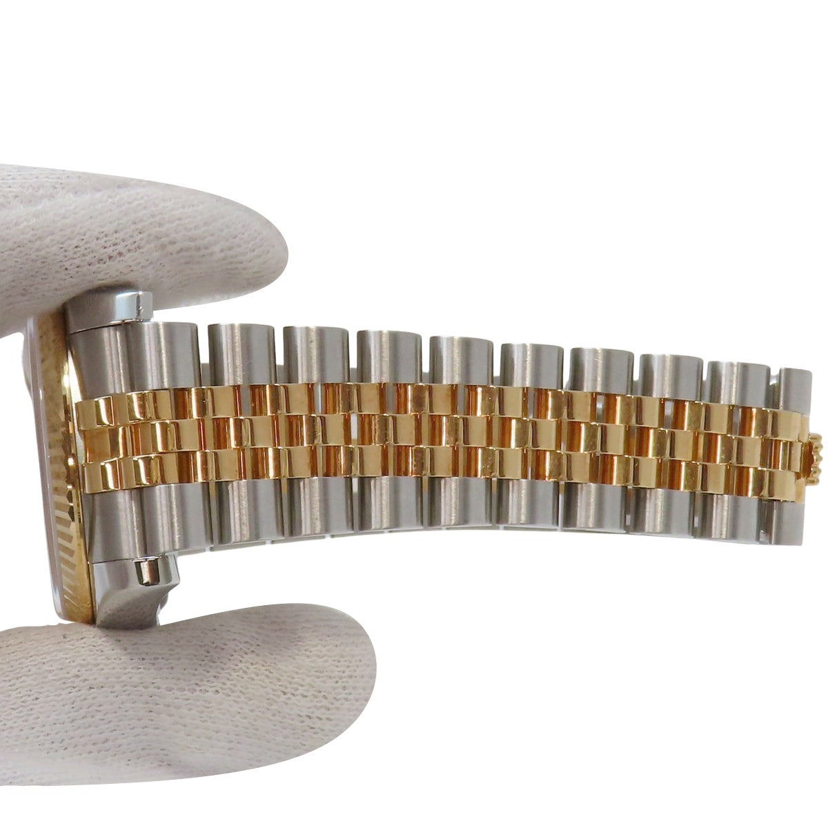 Datejust 116233 YG/SS 随机数字金字塔表盘象牙色自动男士腕表