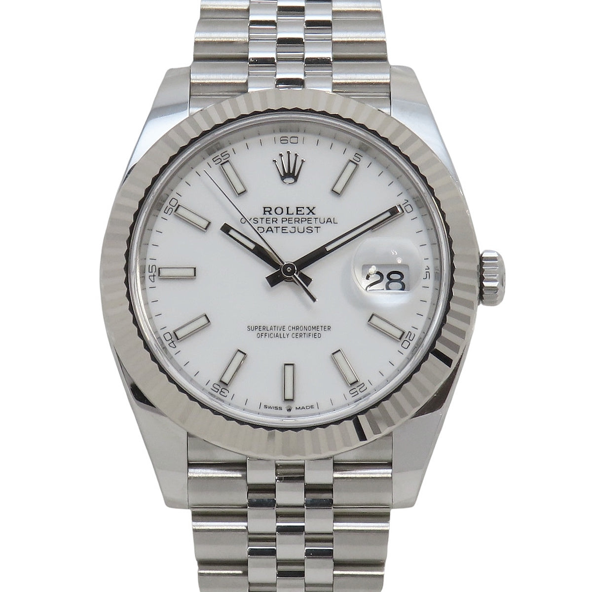Datejust 41 126334 白金/不锈钢 随机编号 白色 自动男士腕表