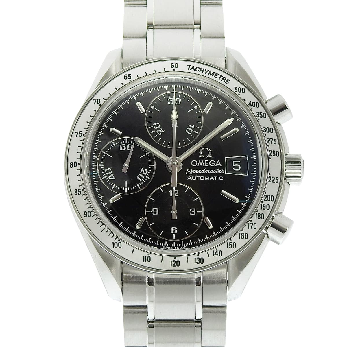 Speedmaster 3513.50.00 SS Black Automatic Men's