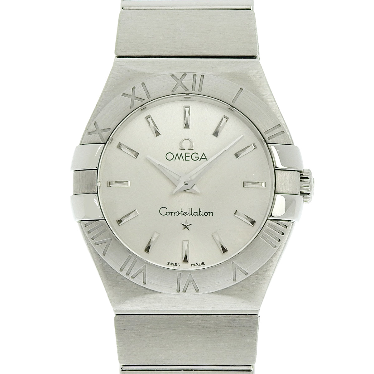 星座系列 SS 银色石英男士腕表