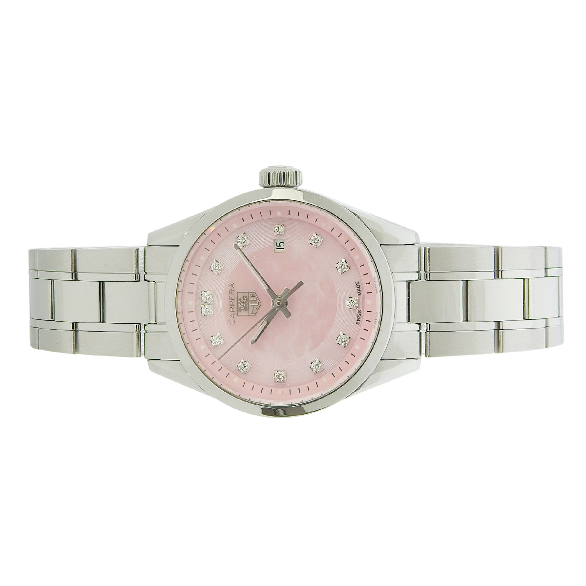カレラ レディ WV1417.BA0793 SS シェル文字盤 ダイヤインデックス クオーツ レディース