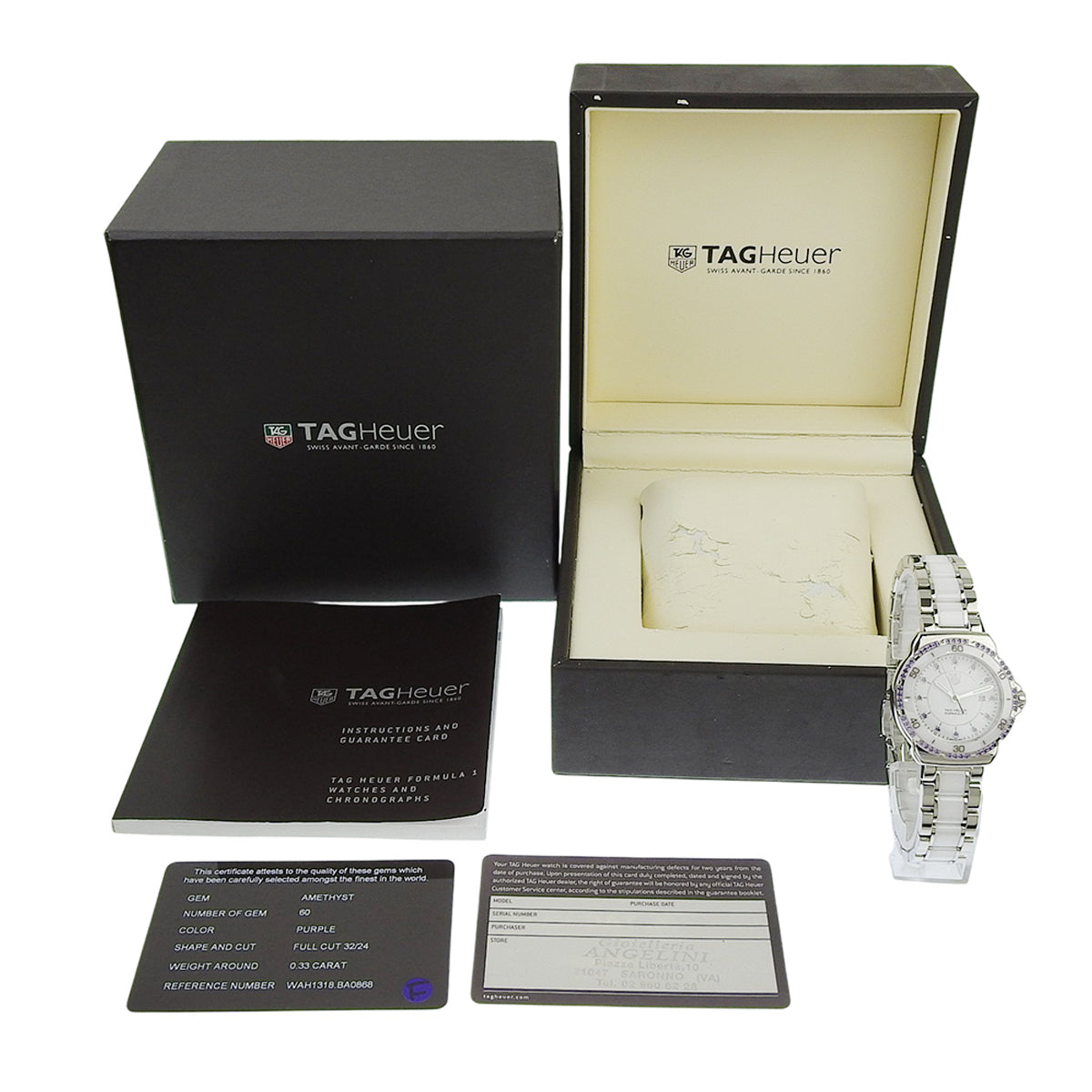 フォーミュラ1 WAH1318.BA0868 SS/CE アメジスト クオーツ レディース