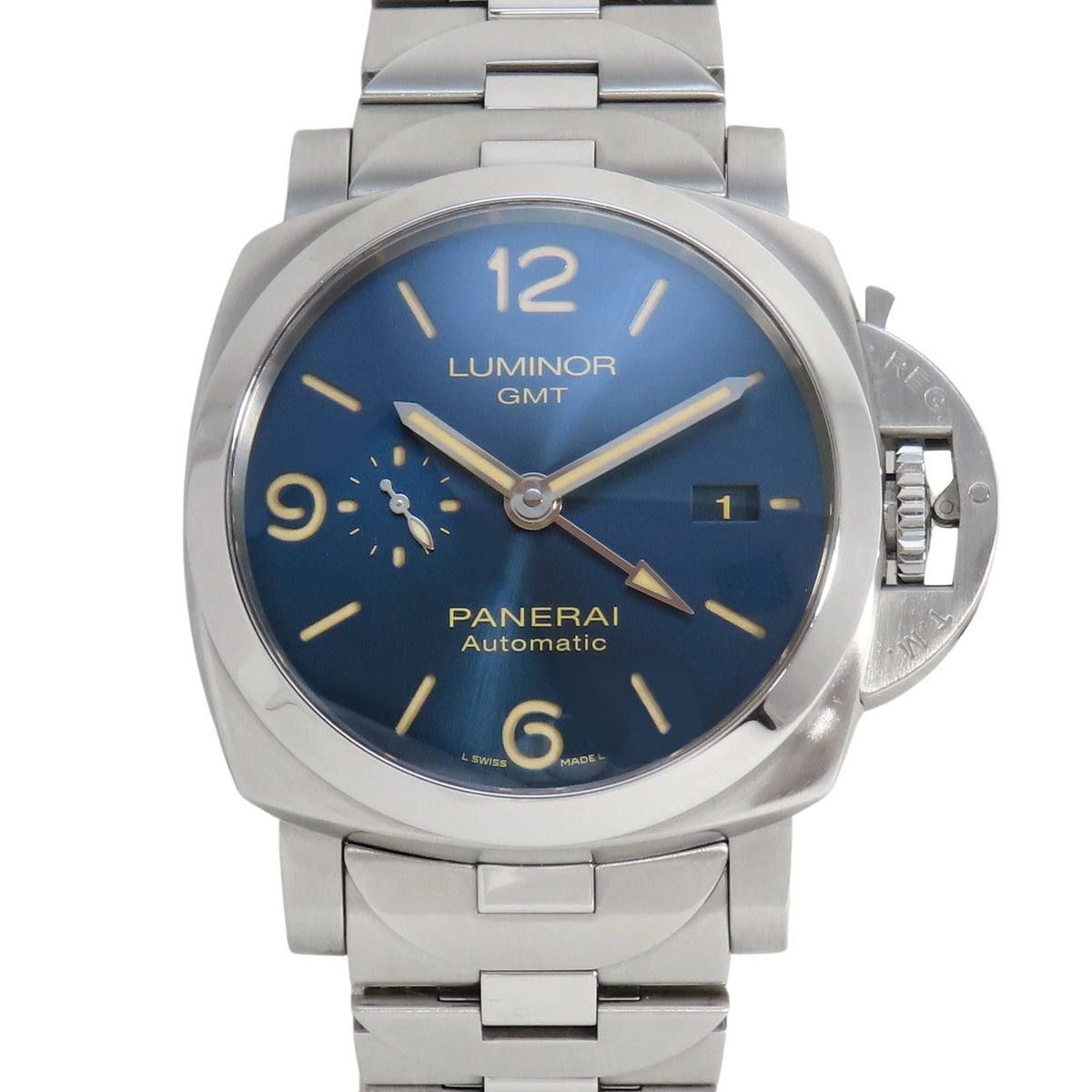 Luminor GMT PAM01033 SS 蓝色自动腕表