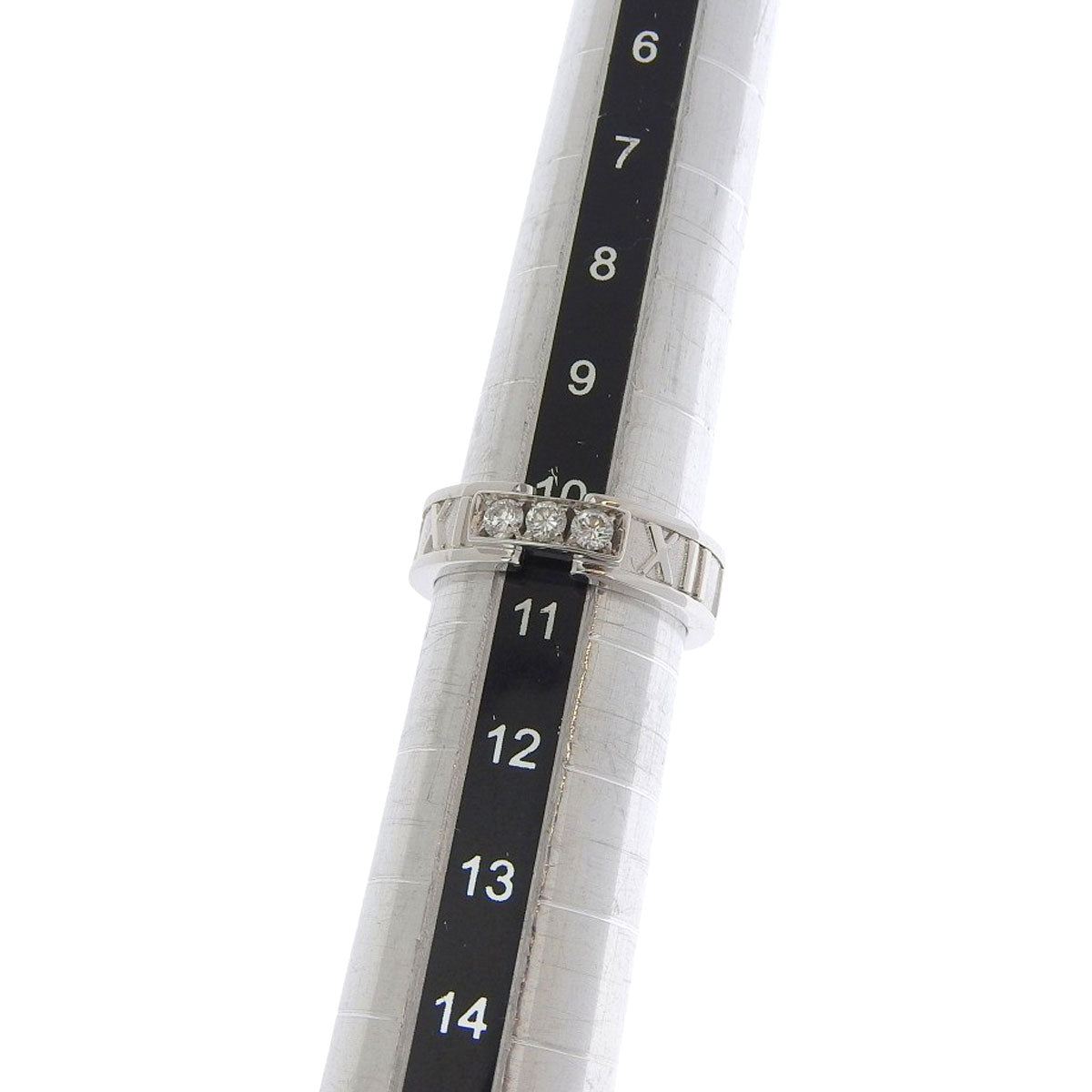 Atlas ring with diamonds in white gold, 18K white gold, 7.3g