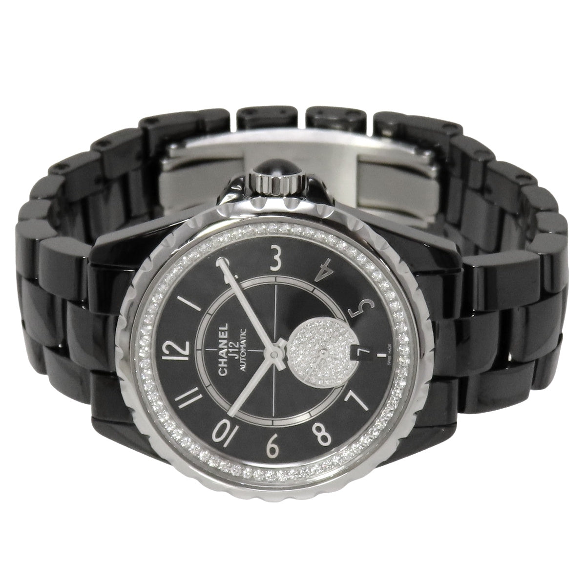 J12 H3840 セラミック ブラック ダイヤインデックス 自動巻き