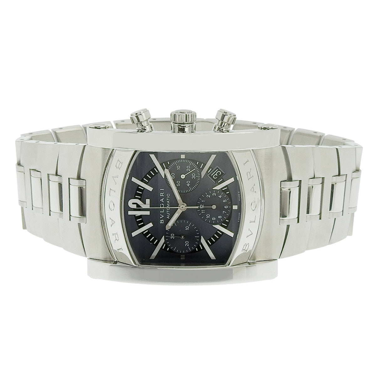 アショーマ クロノグラフ AA48SCH SS グレー 自動巻き メンズ