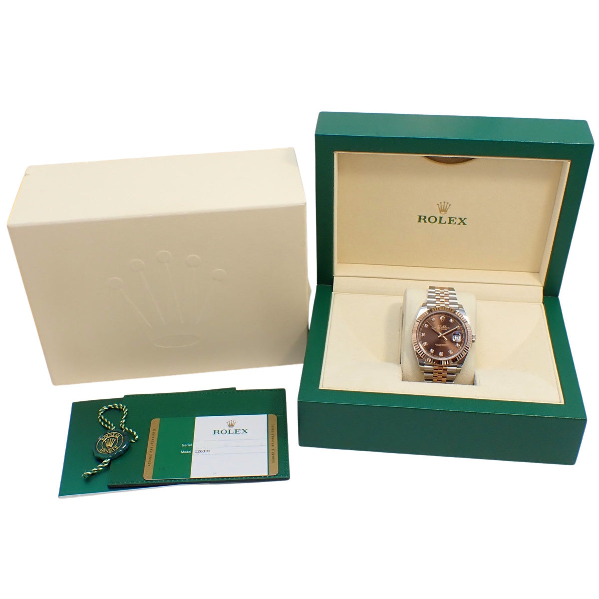 Datejust 41 126331G PG/SS 随机编号 巧克力色/10PD 自动男士腕表