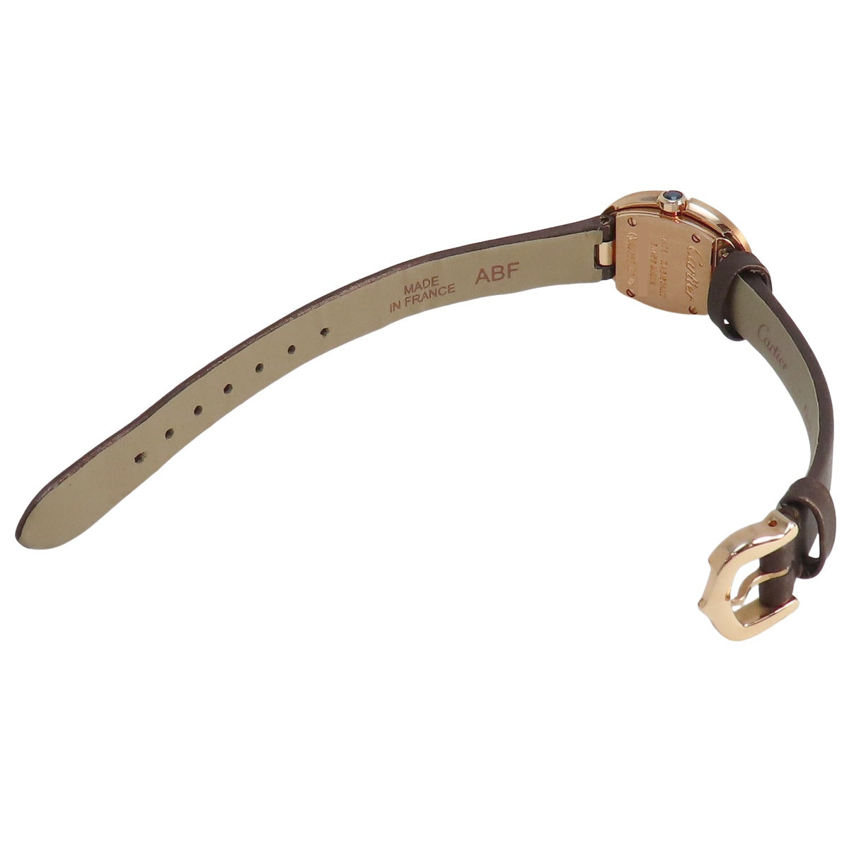 ミニベニュワール W8000017 PG/サテン/革 シルバー クオーツ