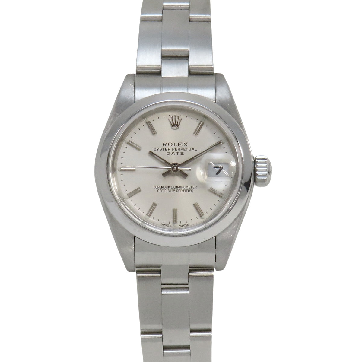 オイスターパーペチュアル デイト 79160 SS P番 シルバー 自動巻き レディース