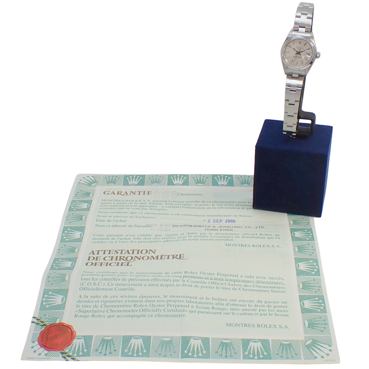 Oyster Perpetual Date 79160 SS P-number Silver Automatic Women's