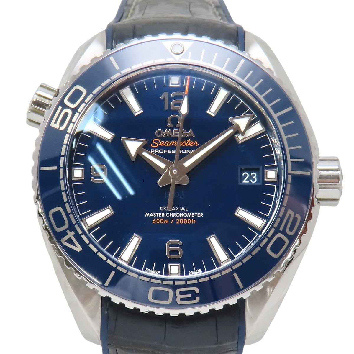 Seamaster Planet Ocean 215.33.44.21.03.001 SS/Rubber Blue Automatic Men's