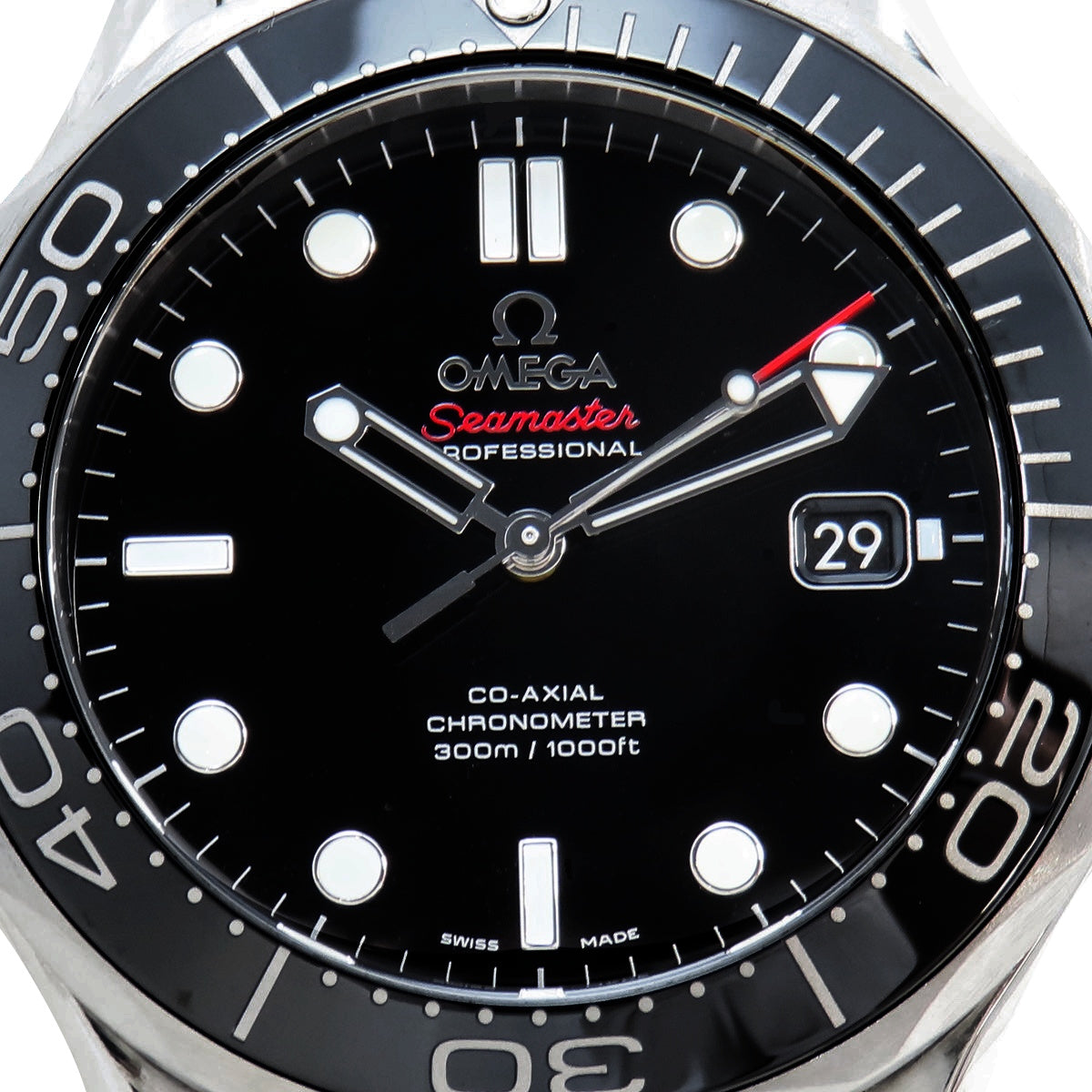 シーマスター ダイバー300 212.30.41.20.01.003 SS ブラック 自動巻き メンズ