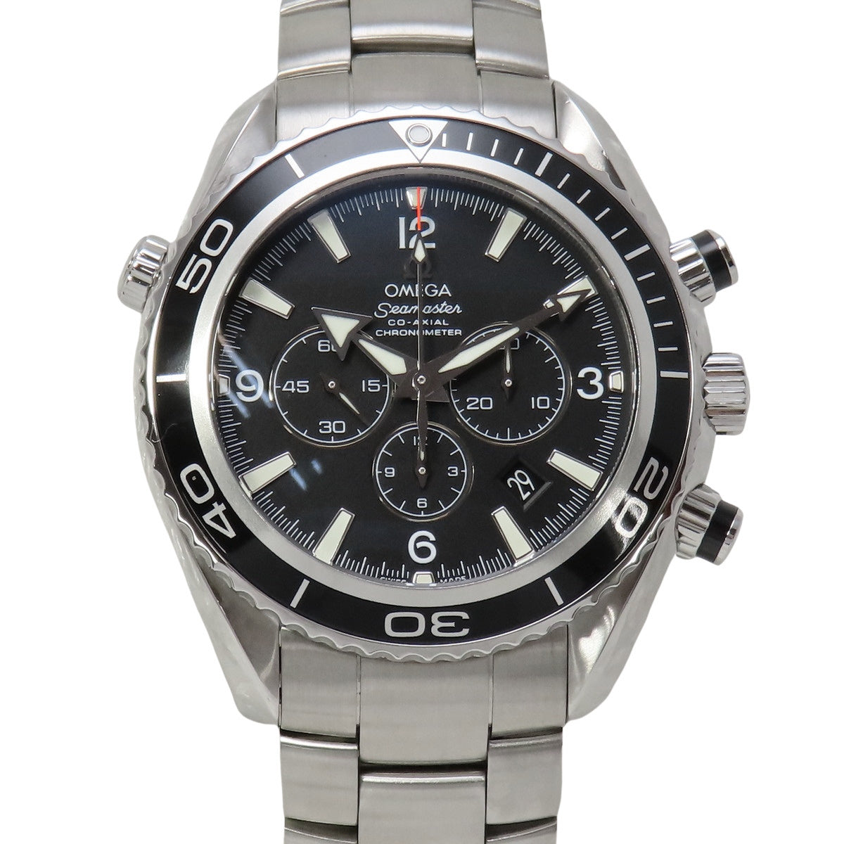 シーマスター プラネットオーシャン600Ｍ 2210.50 SS ブラック 自動巻き メンズ