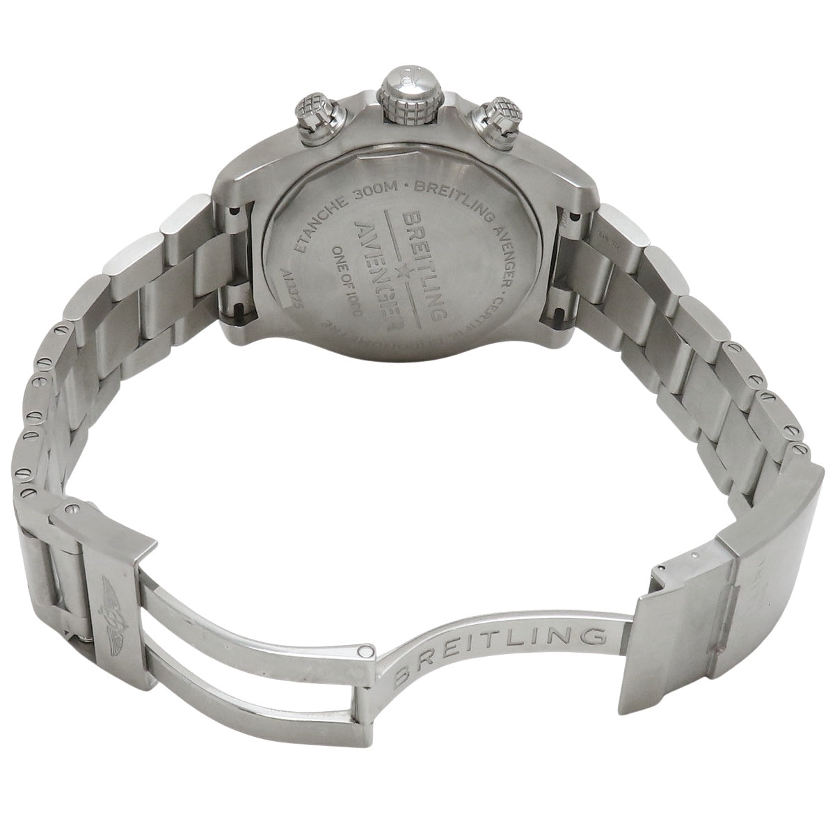 スーパーアベンジャー クロノグラフ48 A13375 SS ホワイト 自動巻き メンズ