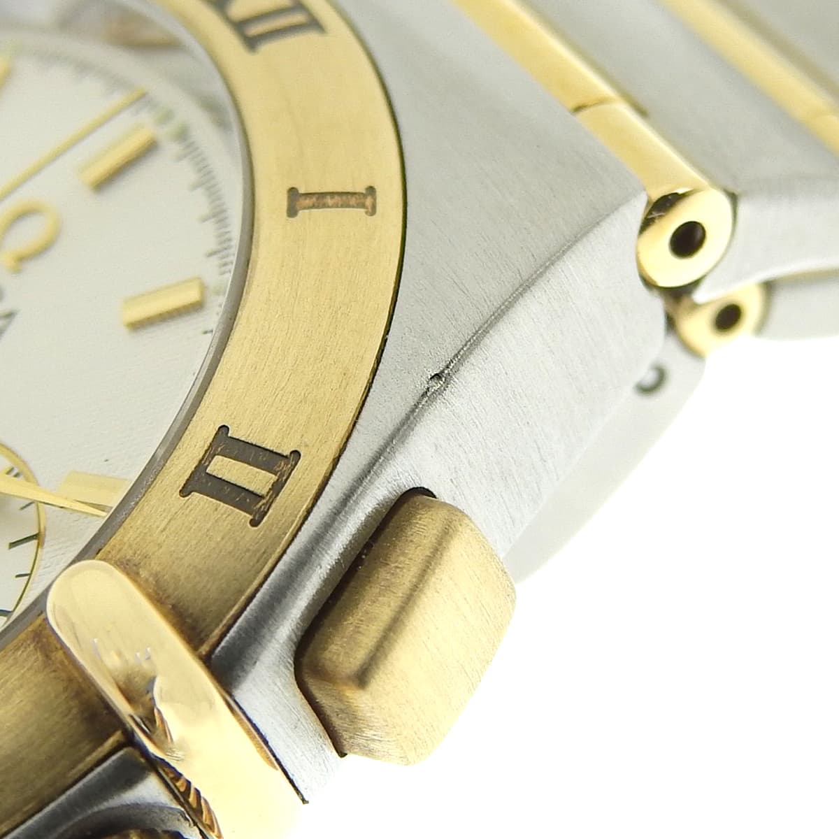 コンステレーション 1242.30.00 YG/SS ホワイト クオーツ メンズ