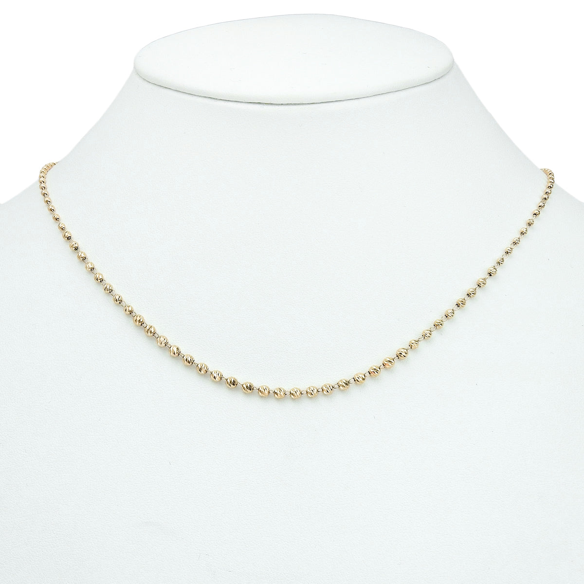Ball chain necklace in 18K yellow gold (6.9g)