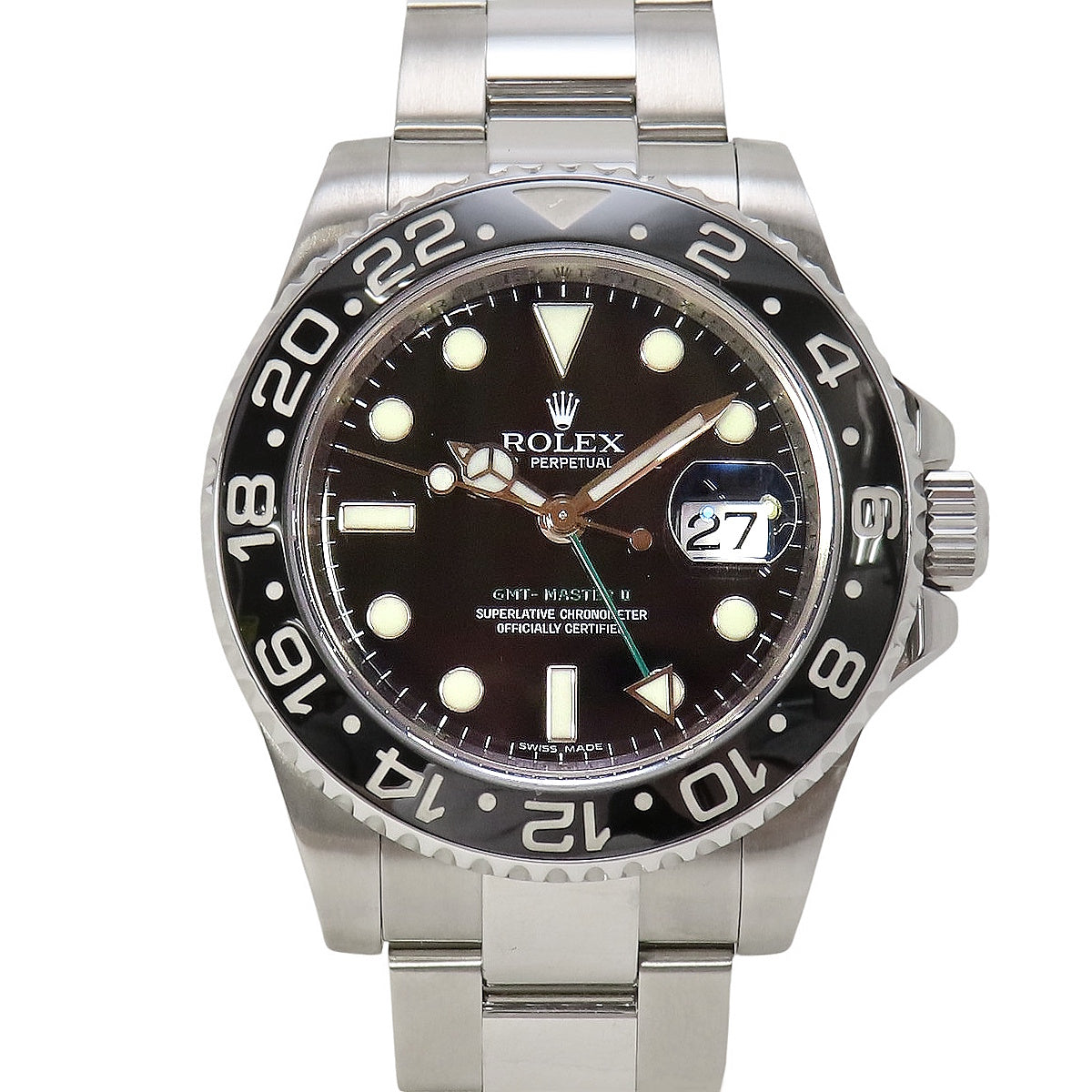 GMT Master II 116710LN Stainless Steel M-Number Black Automatic Men's
