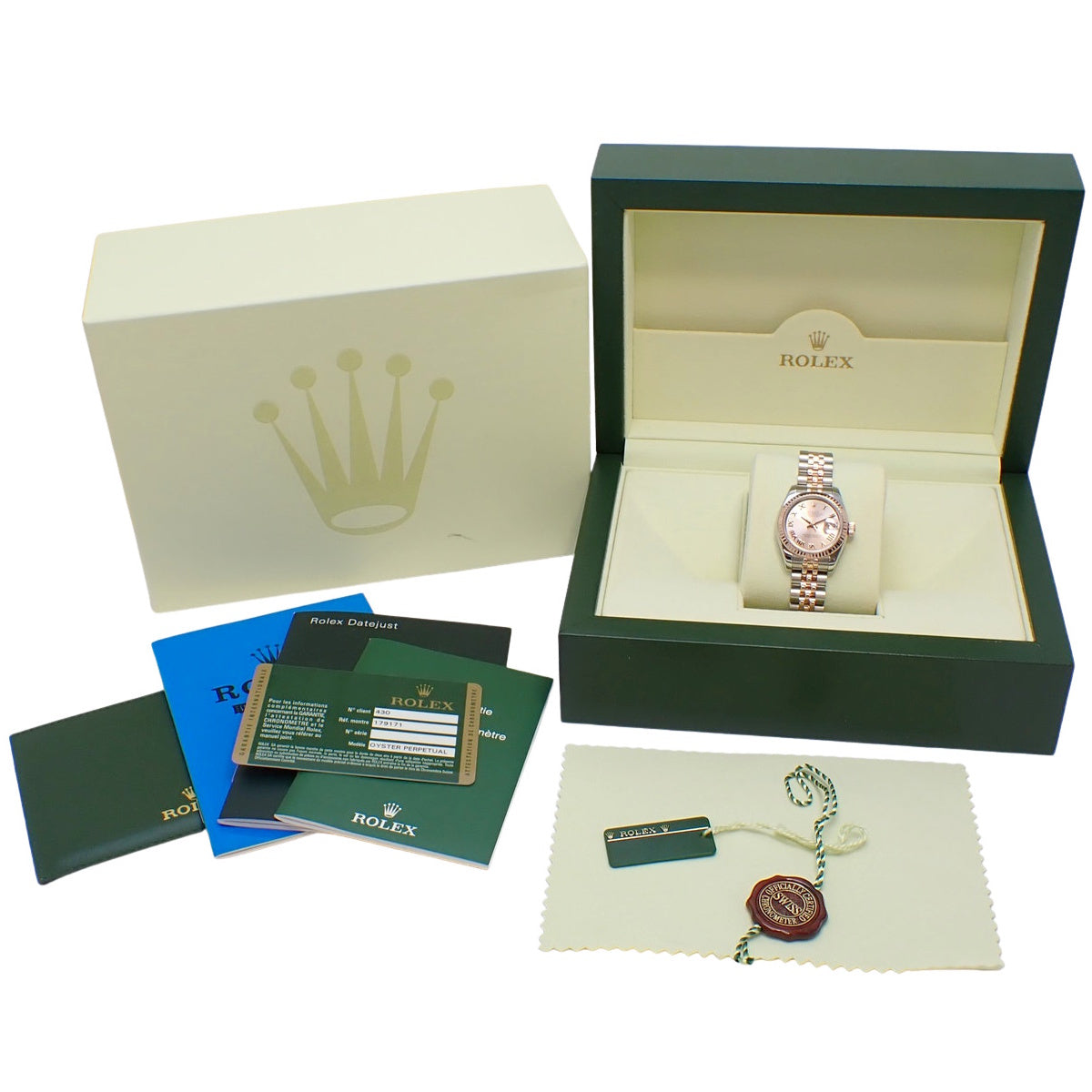 デイトジャスト 179171 PG/SS V番 ピンク 自動巻き レディース