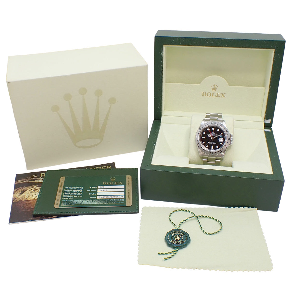 エクスプローラー2 16570 SS G番 ブラック 自動巻き メンズ