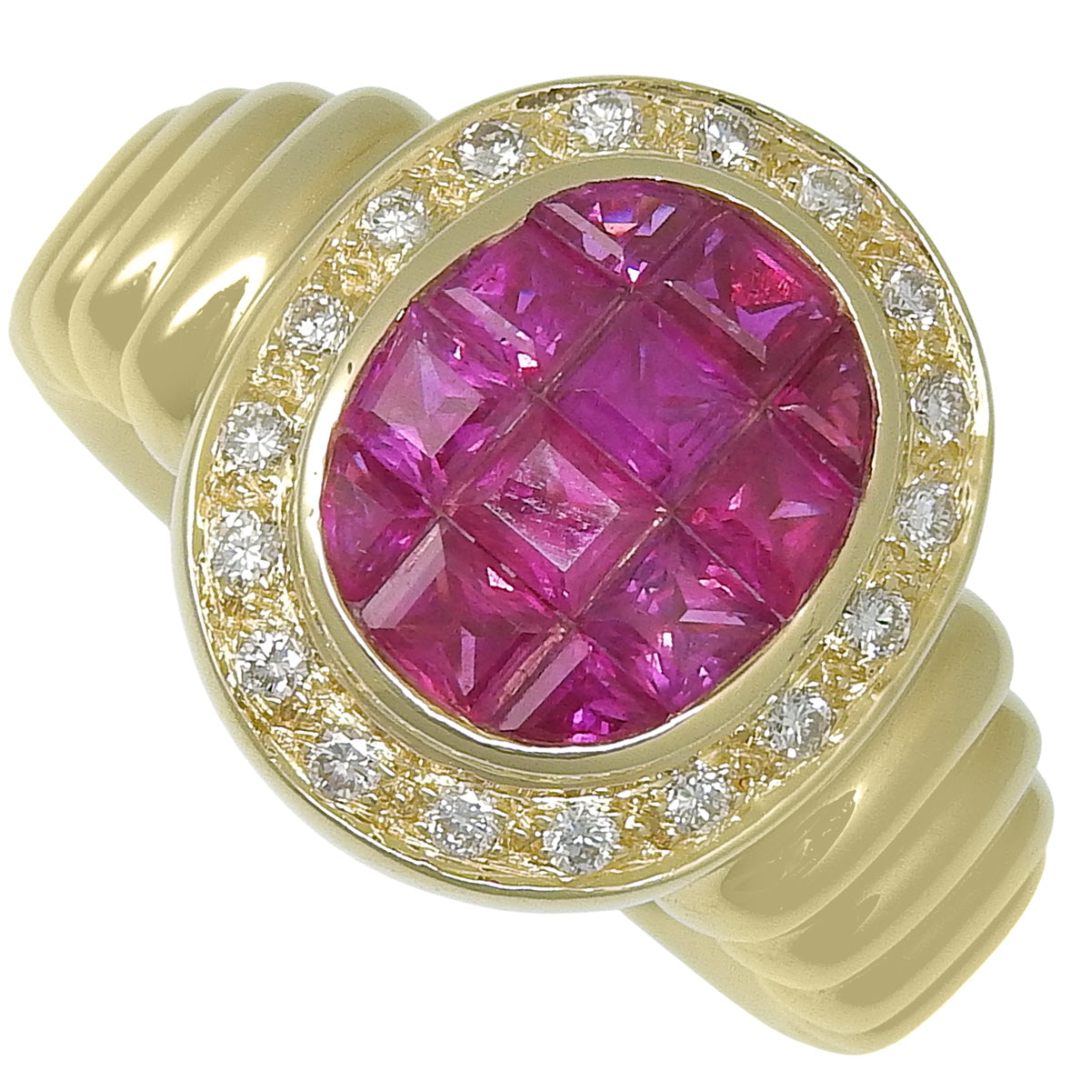 ルビーリング R2.25/D0.22 イエローゴールド K18YG