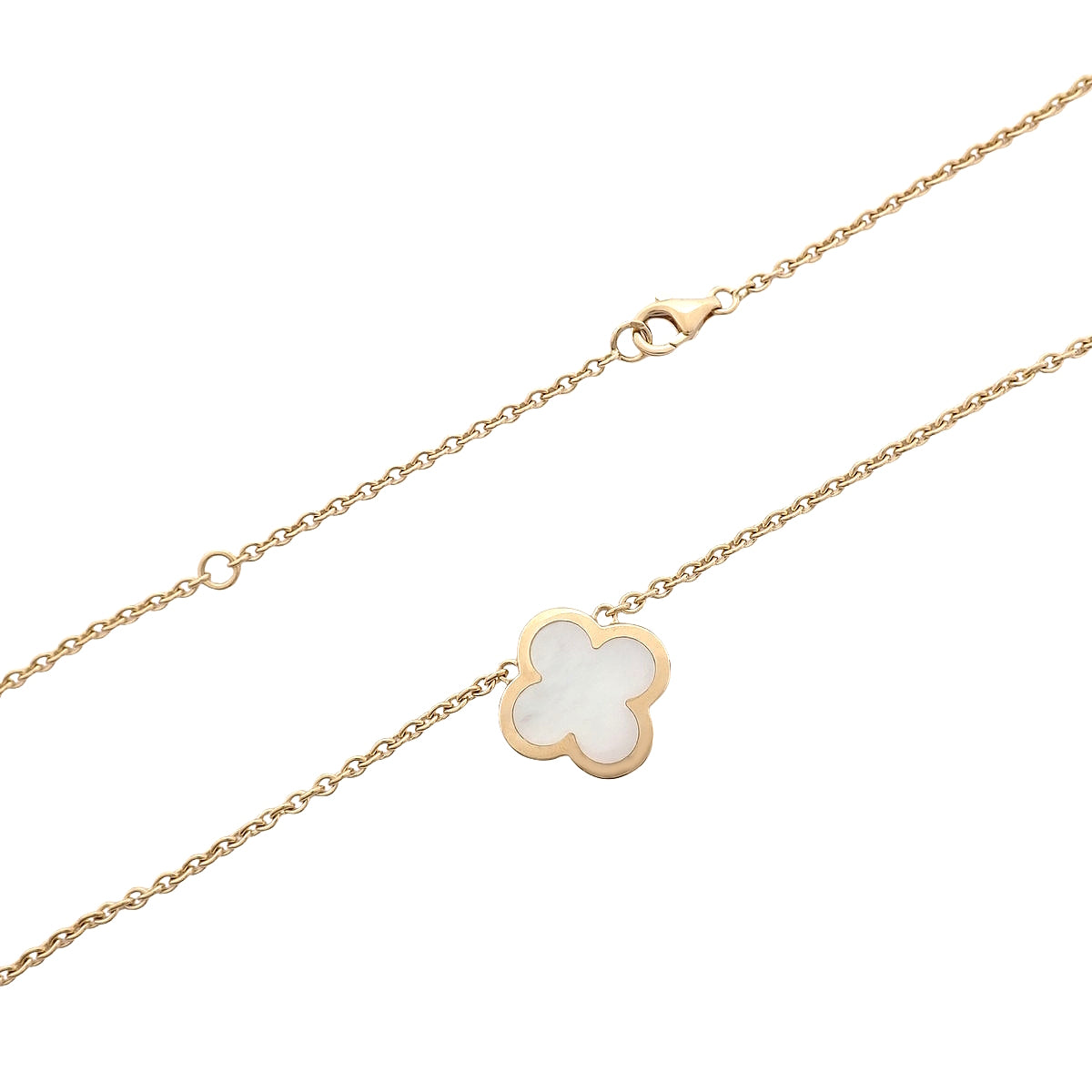 ピュア アルハンブラ ペンダント マザーオブパール イエローゴールド K18YG 8.1g