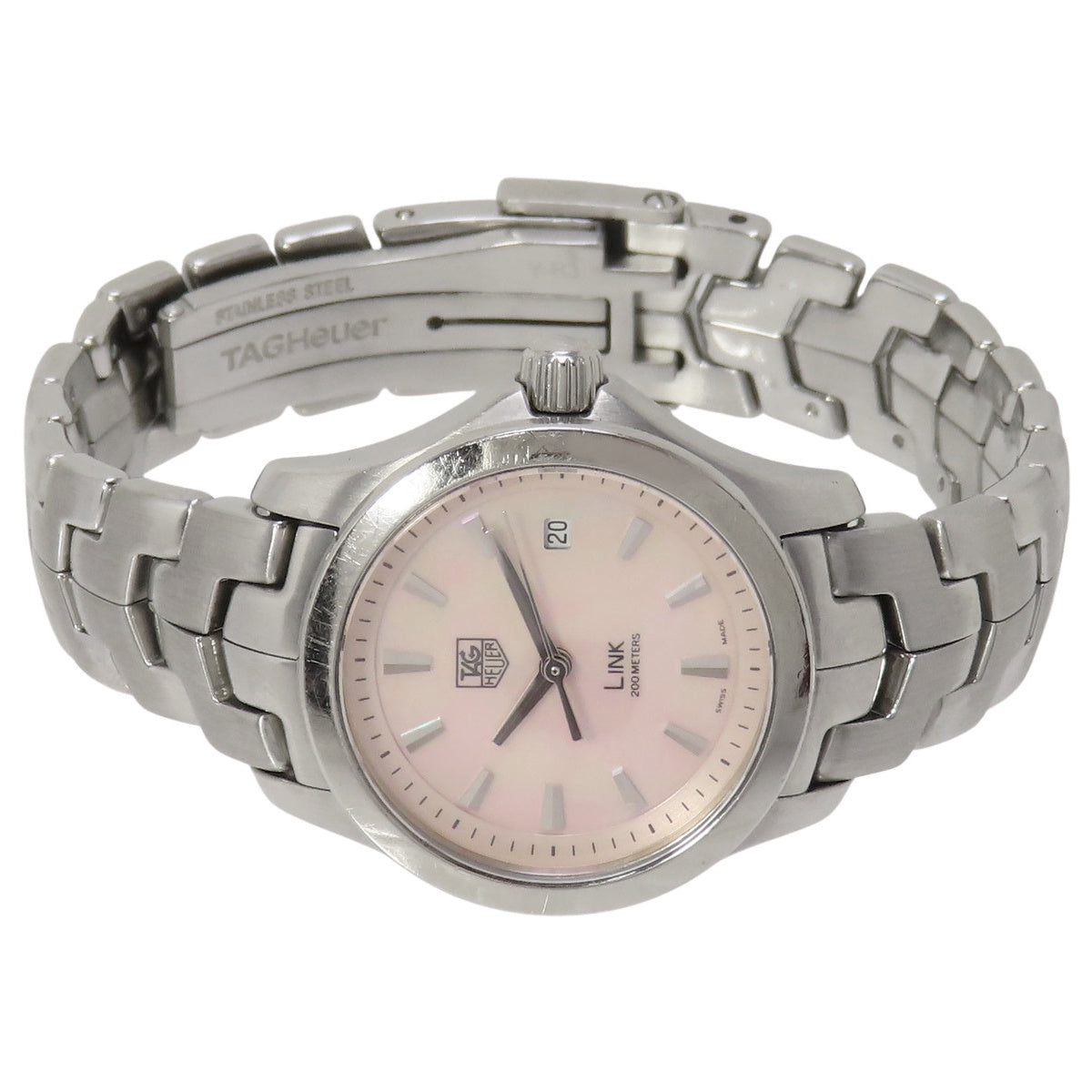 リンク WJF1312 SS ピンクシェル文字盤 ピンク クオーツ レディース