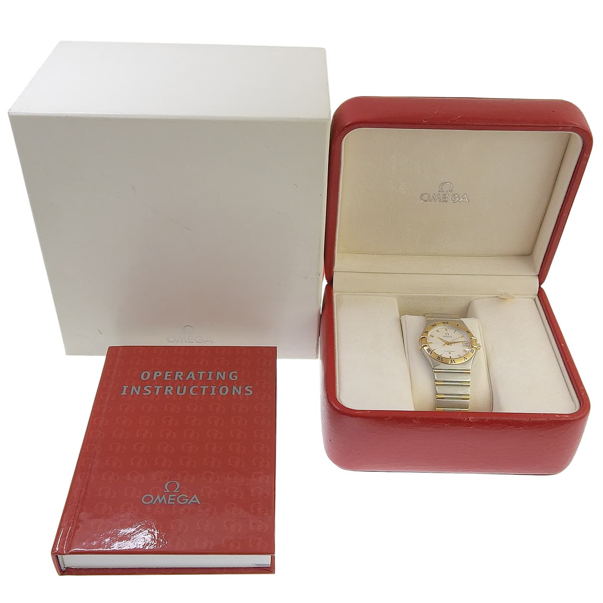 コンステレーション 1312.30 YG/SS ホワイト クオーツ メンズ