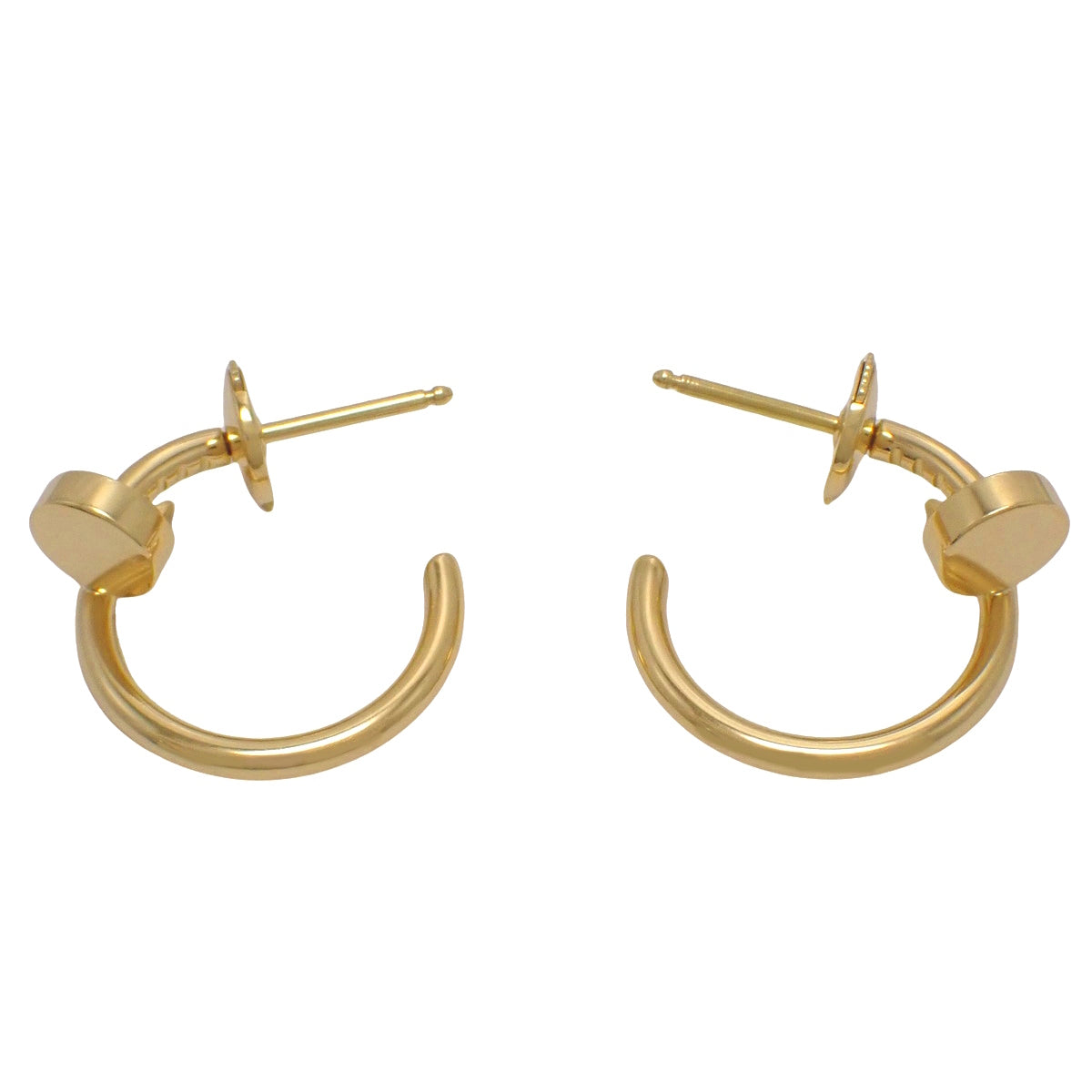 Juste un Clou Hoop Earrings, Small Model, 18K Yellow Gold, 5.2g