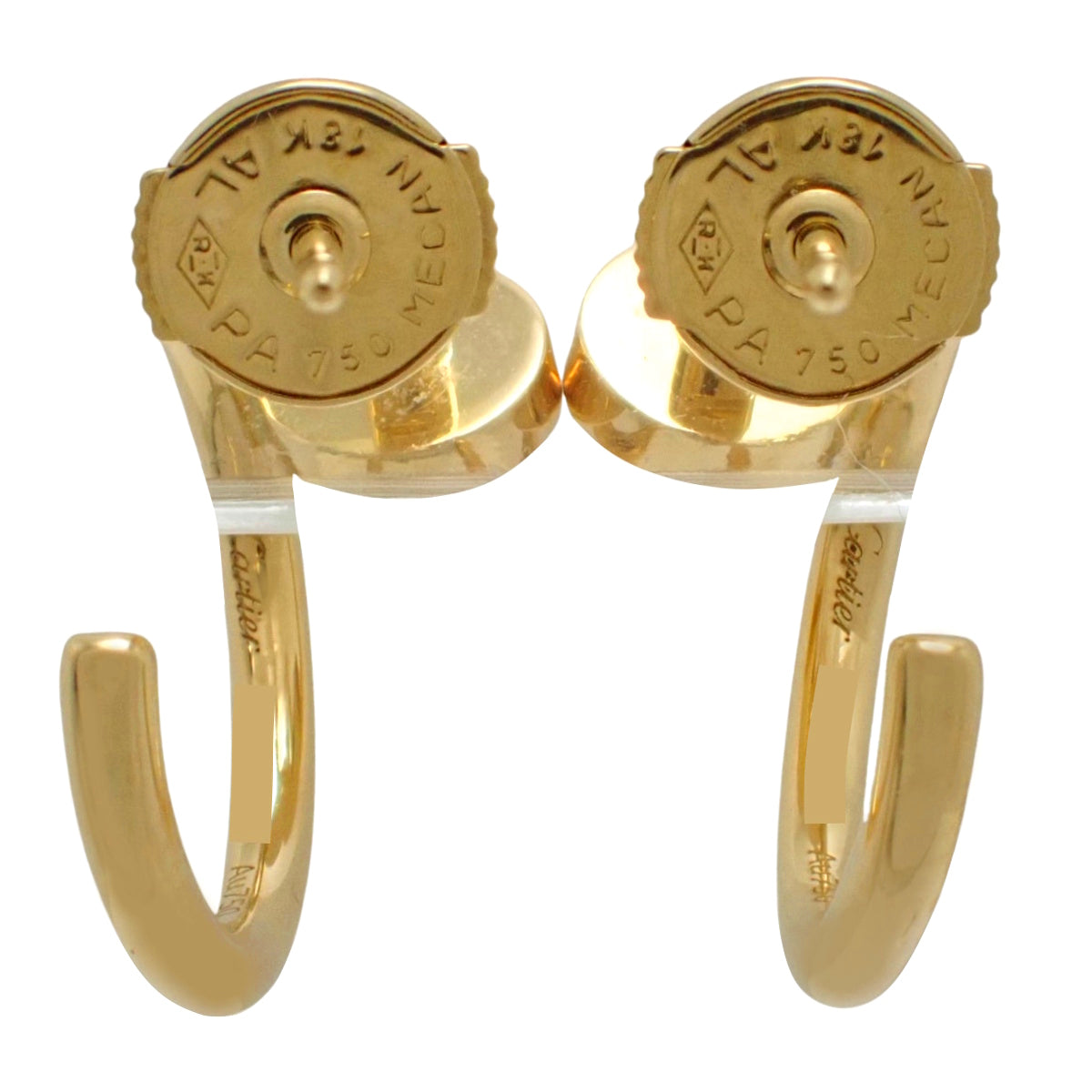 Juste un Clou Hoop Earrings, Small Model, 18K Yellow Gold, 5.2g
