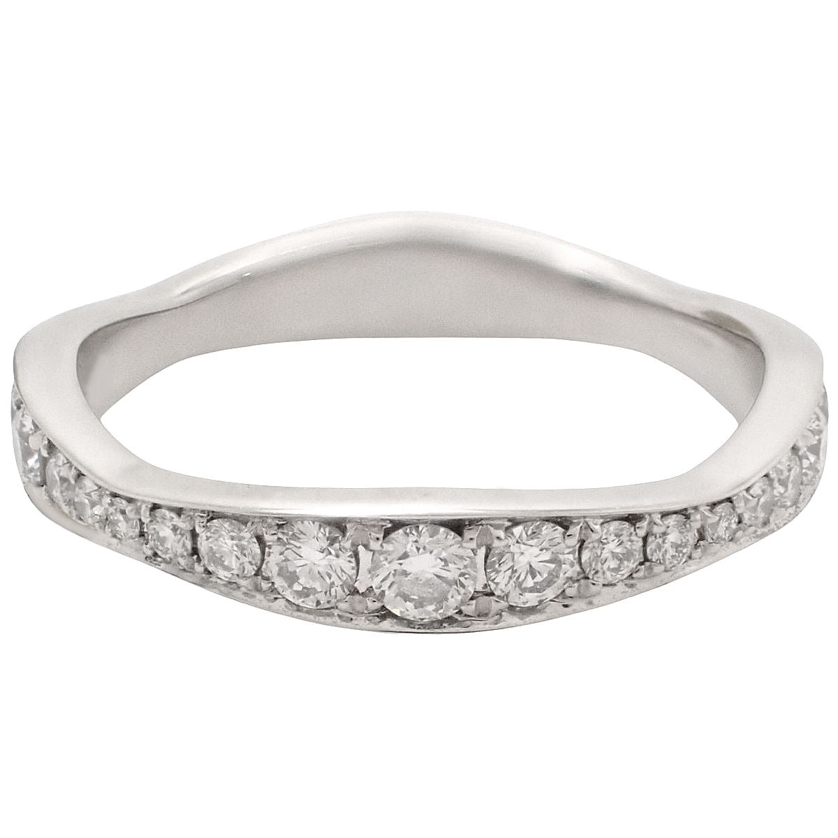 パヴェウェーブ・バンドリング ダイヤモンド プラチナ Pt950 2.5g