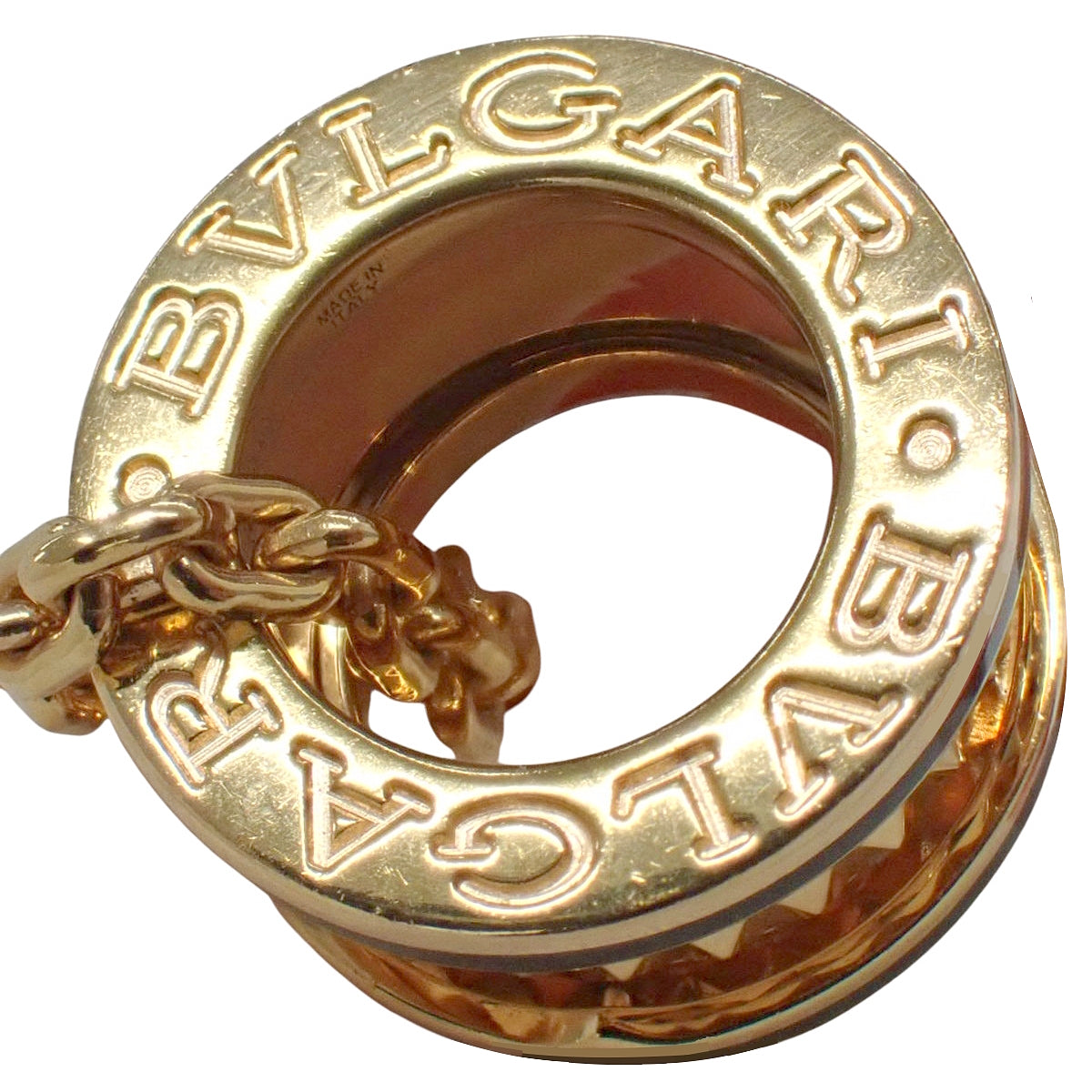 ビー・ゼロワン ネックレス ピンクゴールド K18PG セラミック CE 27.1g