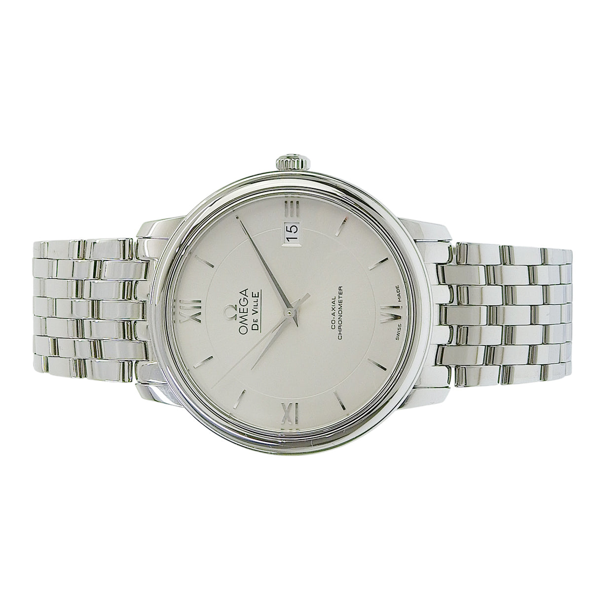 デ・ヴィル プレステージ コーアクシャル 424.10.37.20.02.001 SS シルバー 自動巻き ユニセックス