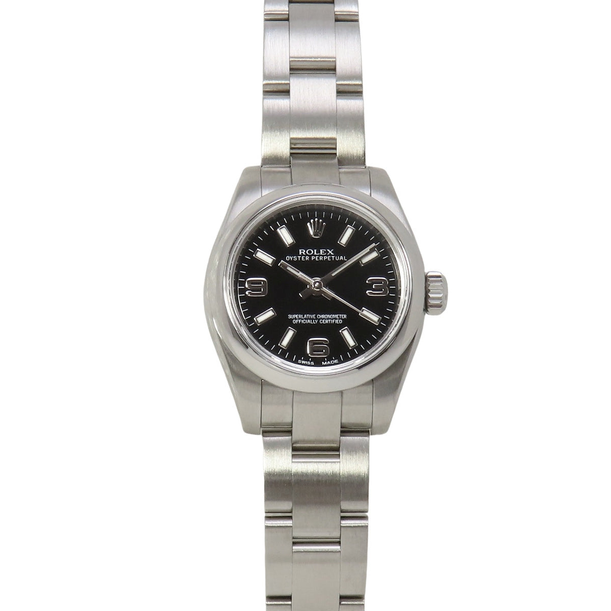 オイスターパーペチュアル 176200 SS ランダム番 ブラック 自動巻き レディース