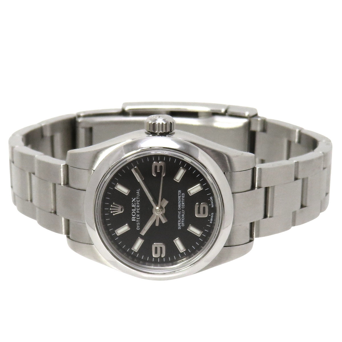 Oyster Perpetual 176200 SS Random Number Black Automatic Women's