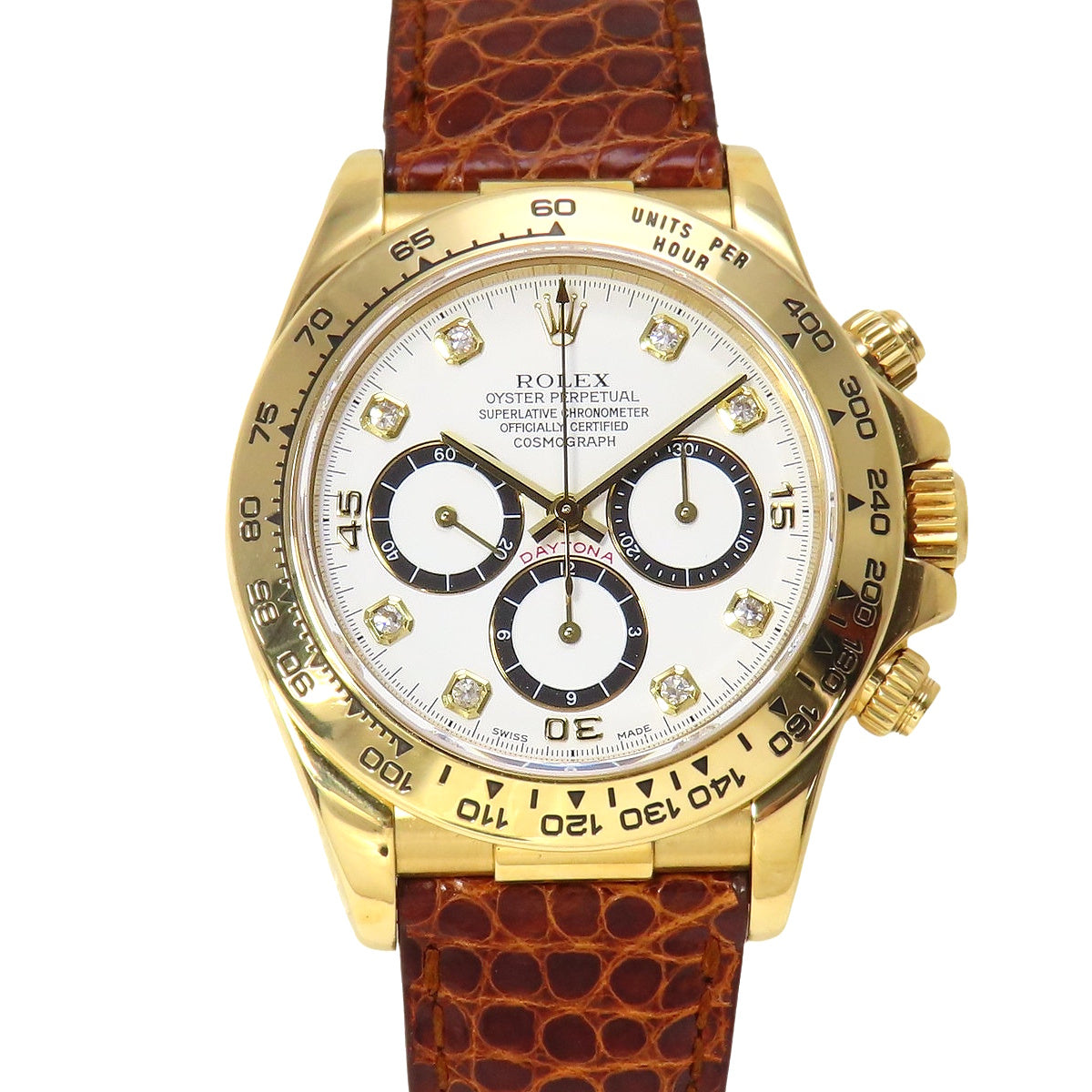 Daytona 16518G YG/皮革 S-number 8PD 自动男士腕表