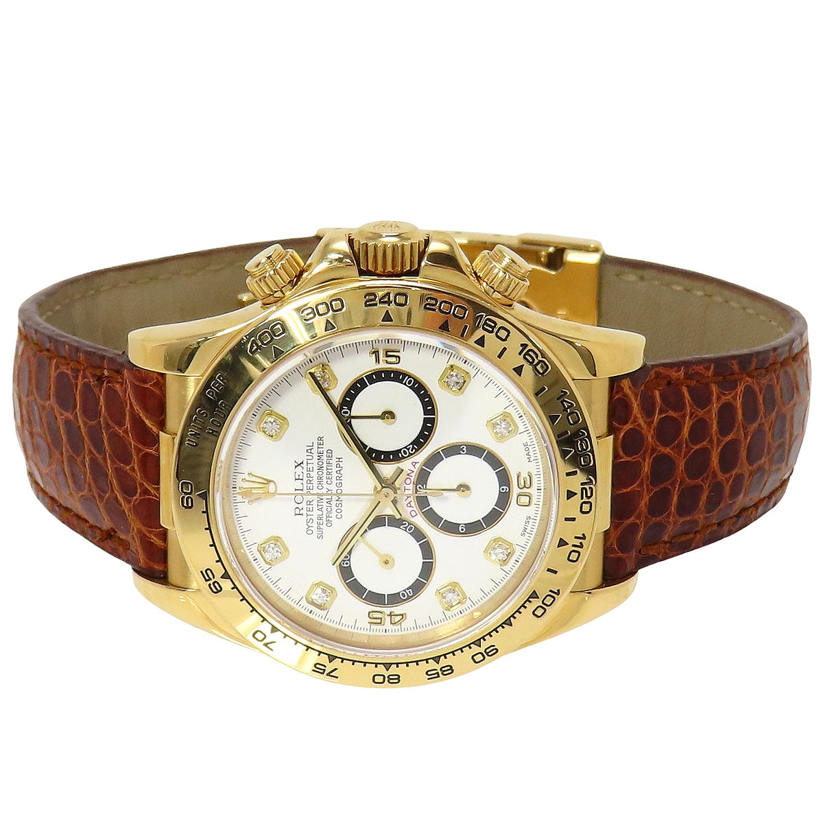 Daytona 16518G YG/皮革 S-number 8PD 自动男士腕表