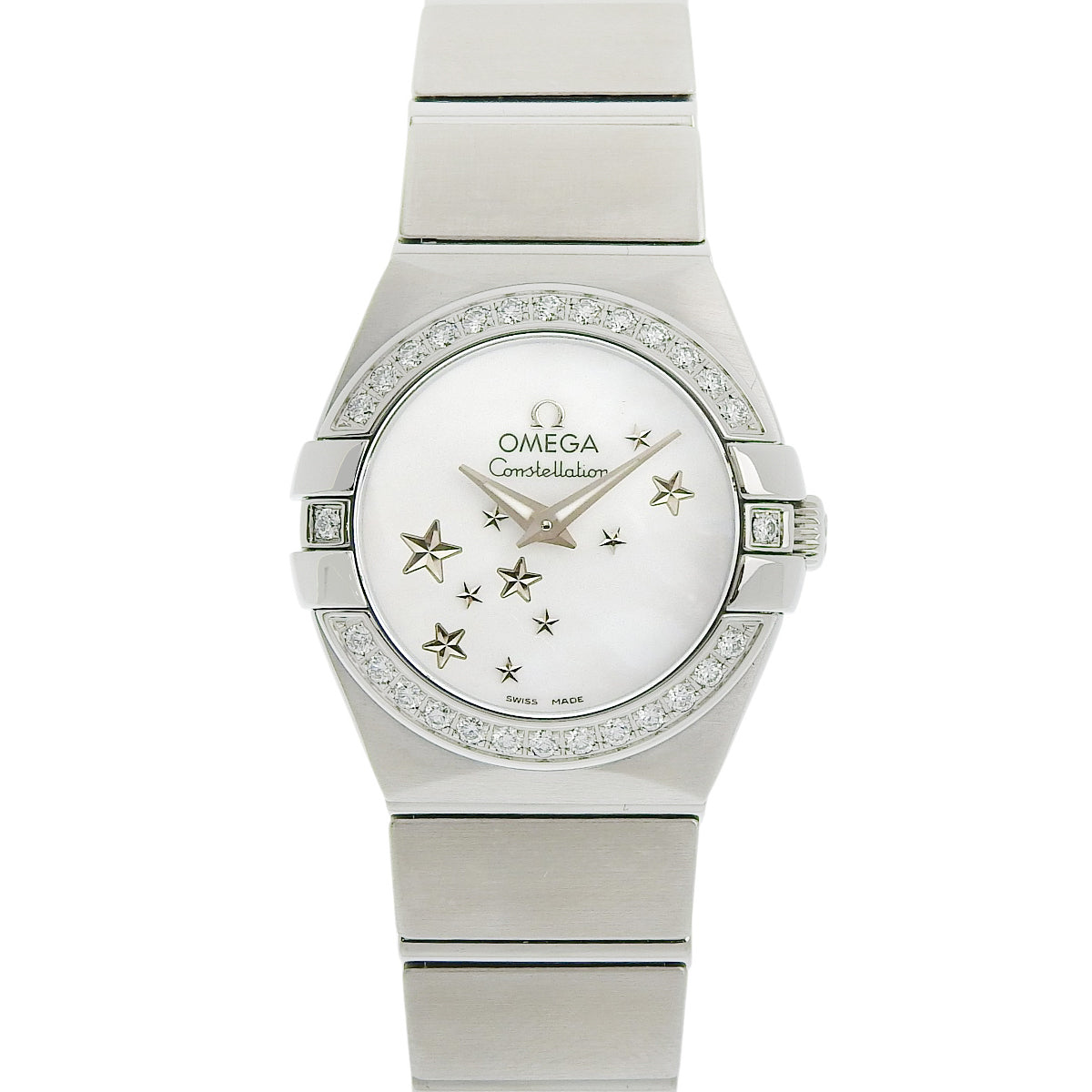 Constellation 123.15.24.60.05.003 SS 表壳表盘表圈镶钻石英女表